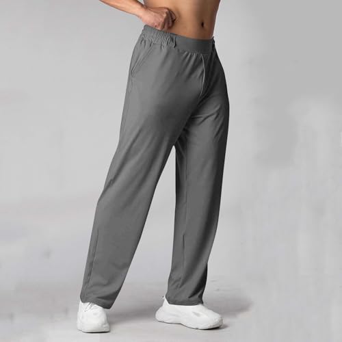 Wide Leg Pant for Men Fashion Outdoor Straight Breathable Trousers Relaxed Fit Lightweight Casual Pants Athletic2
