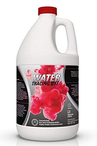 Red Water Tracing & Leak Detection Flourescent Dye - 1 Gallon #TOP2