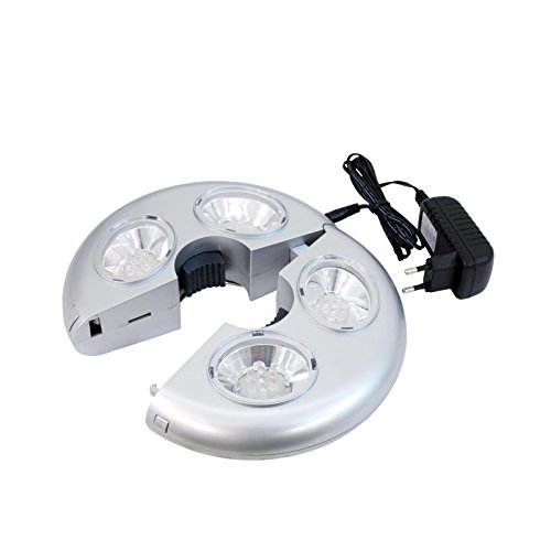 Preisvergleich Produktbild Schirmbeleuchtung Schnappring RGB-LEDs