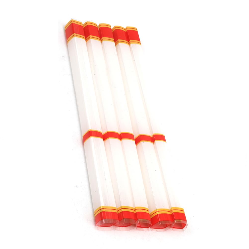 ACCMOS 15pcs Arrow Shaft Skin Stickers, Tube Shape Heat Shrink Stickers Hunting Arrow Accessory Fit for Carbon/Aluminum/Fiberglass Arrow Shaft Wraps Sticker (Red White)