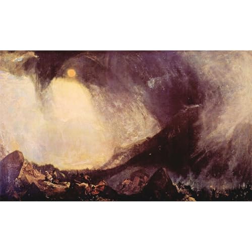 Toile Turner tempête d'Hannibal pour la décoration murale du salon