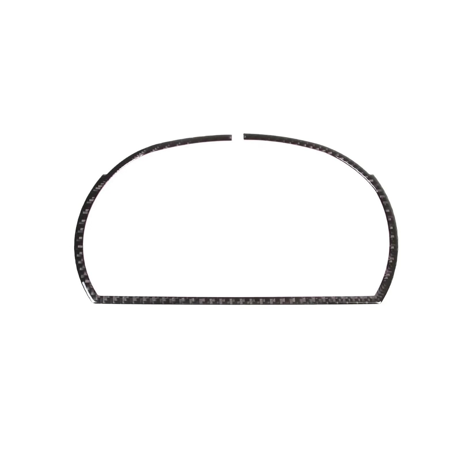 Car Accessory for BMW 3 Series E90 2005-2012 Soft Carbon Fiber Car Dashboard Decorative Frame Sticker 1 Pieces Interior Mouldings(Black)