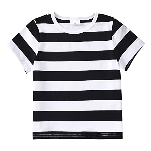 Toddler Boys' Short Sleeve Tees Cotton Casual Graphic Crewneck Summer Top Clothes T-Shirts
