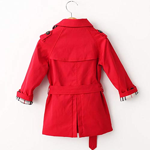 image for LSERVER Kids Boys Trench Coat Toddler Girls Windbreaker Autumn Spring 