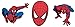 Produktbild Decofun 23668 Spiderman - Foam Elements 3-Stück