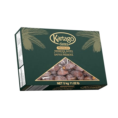 Kartago Premium Medjool Dates – 11 Lbs Large & Juicy Medjool Dates | Naturally Sweet | Soft & Plump | No Added Sugar | Gourmet Quality