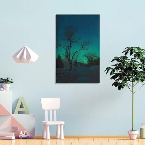 Impression sur toile Parrish At Close of Day cadre mural salon 40x60
