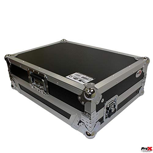 Prox Flight Case For Pioneer Ddj-Sr2 Digital Controller With Laptop Shelf And Bonus Led Kit - Silver On Black Design - Xs-Ddjsr2Lt Led #TOP6