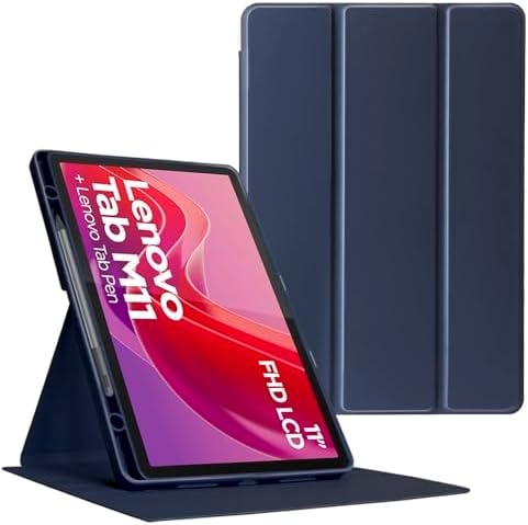 Dteck Built-in Card Slots Wallet Case For Lenovo Tab M11 11-inch