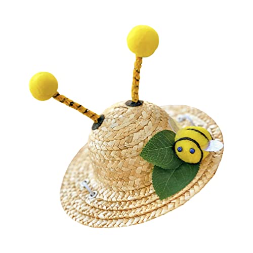 Sombrero de paja para mascota pequeña Little Bee