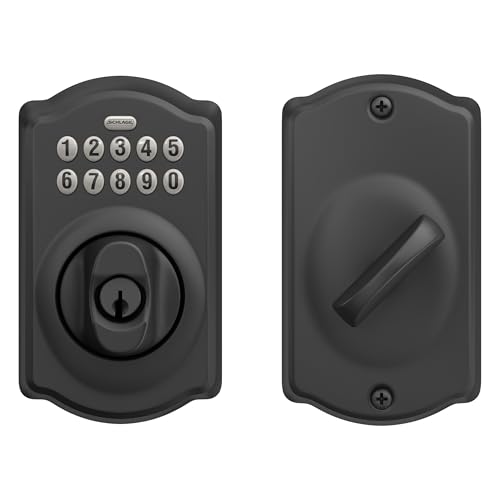 Schlage BE365 CAM 622 Keypad Electronic Deadbolt, Matte Black thumb #6