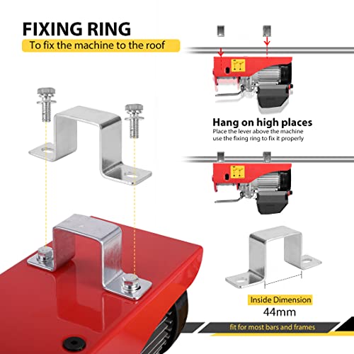 image for VIVOHOME Electric Hoist, 110V 440 Lbs Winch with Wireless Remote Contr