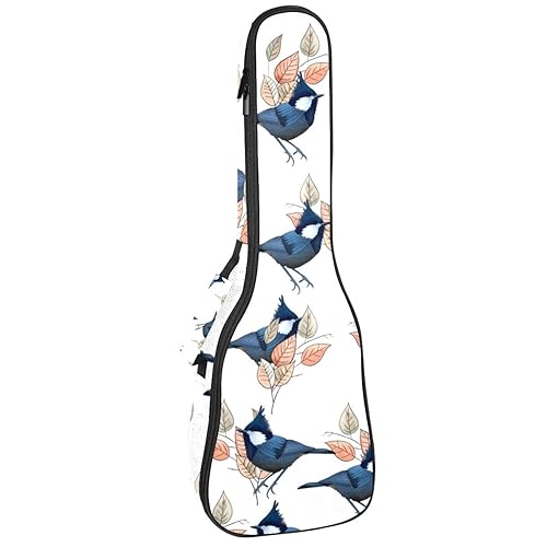 JRHEJTHH Durable Ukulele Bag Water Resistent Ukulele Case with Adjustable Shoulders for 21 23 24 inch Thick Padding Black Chickadee - Les Beatles, Paul McCartney, John Lennon, RIngo Starr, George Harrison JRHEJTHH Durable Ukulele Bag Water Resistent Ukulele Case with Adjustable Shoulders for 21 23 24 inch Thick Padding Black Chickadee