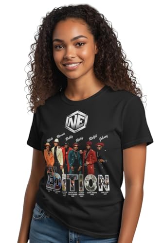 The New Edition Way Signature Collectors Item Tour T-Shirt Concert Merch Memorabilia Best Friend Matching tee Shirt Unisex (US Alpha Large Regular Regular White)