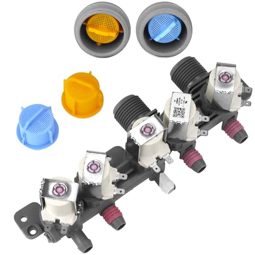 AJU73213301 AP6308239 Water Inlet Valve fit for LG Washer WT5070CW WT4970CW WT5680HVA WT4870CW WT5480CW WT1101CW WT5680HWA WT1501CW PS3527446 WT1201CW WT1701CV WT5170HV WT7200CW WT7600H prime&swift