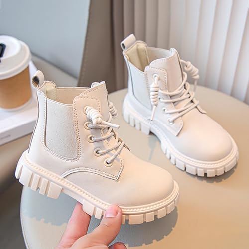 Toddler Girl Lace Up Boot Fall Mid Calf Lug Sole Chelsea Ankle Shoes Horse Riding Waterproof Combat Little Kids Boots4