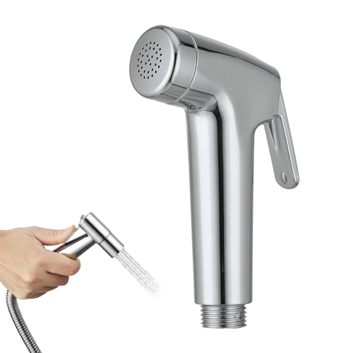 Pulvérisateur de bidet de toilette à main - Tête de pulvérisation double mode - Multifonction - En ABS - Robinet de nettoyage - Bidet de douche