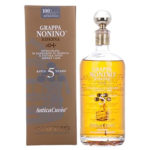 Nonino Nonino Grappa Riserva Antica Cuvée 5 Years Old 43%, Volume 0.7 l in Geschenkbox