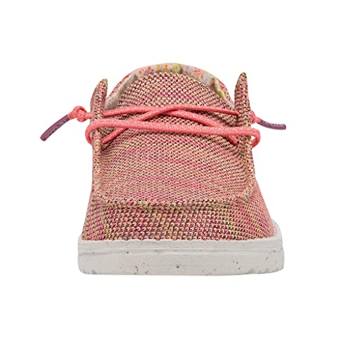 Image of HEYDUDE Women's Wendy Sox Glow Cream Size 12 | Women's Shoes | Women's Lace Up Loafers | Comfortable & Light-Weight