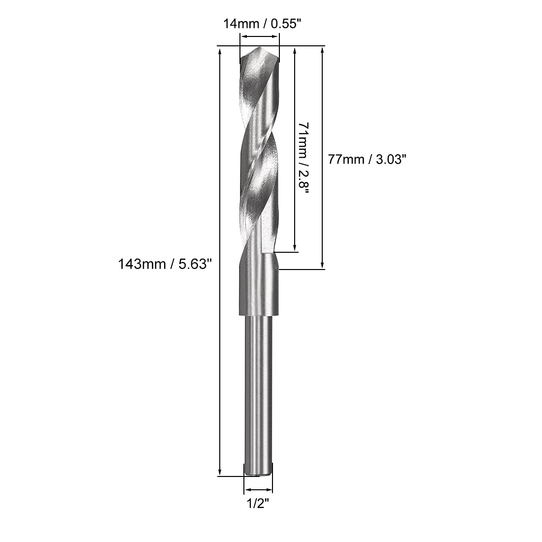 Drill America 5/8 In. X 13 In. SDS-Max Multicut Carbide Hammer Bit Drill Bit Sdsmax5 8x13