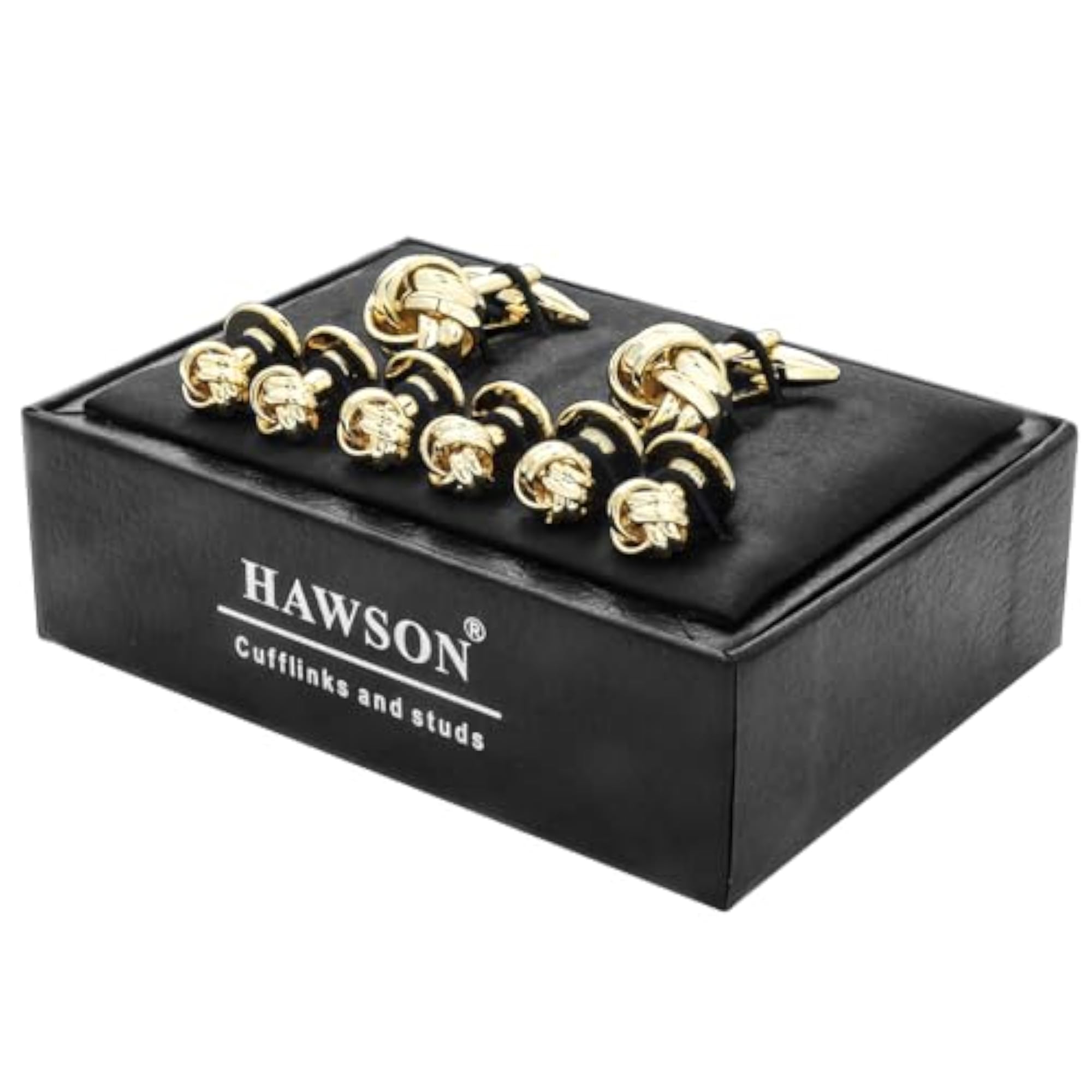 Flower Knot Cufflinks and Tuxedo Studs Set