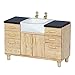 KingbeefLIU Lavabo De Casa De Muñecas, Lavabo De Simulación con Lavabo De Mano, Muebles, Juguetes De Madera, Modelo De Lavabo A Escala 1/12 para Casa De Muñecas, Baño Color de Registro