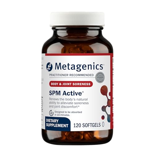 Metagenics SPM Active - Specialized Pro-Resolving Mediators from Marine Oils - Supports Normal Inflammatory Response Tissue Health Joint Comfort Immune Health - Non-GMO Gluten-Free - 120 Softgels