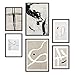 Produktbild Nacnic Set von 6 Poster Kline. Sammlung von Platten mit ästhetischer Collage für Innendekoration. Größen A3 und A4. Rahmenlos
