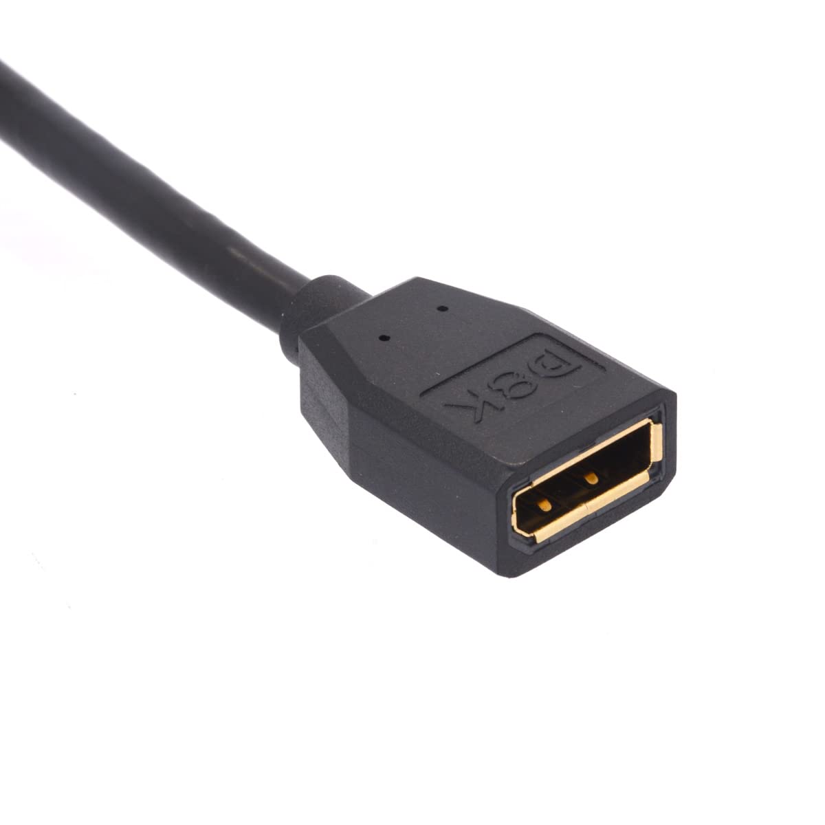 Câble d'extension 8K DP mâle vers DP femelle 1.4 (8K/60Hz, 4K/144Hz), câble court Displayport mâle vers femelle DP 1.4, port d'affichage 32,4 Gbit/s pour PC, ordinateur portable 15 cm (gauche)