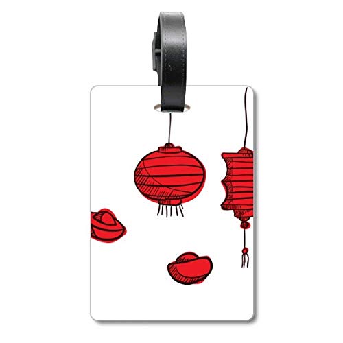 Étiquette d'identification pour valise au motif de l'année chinoise