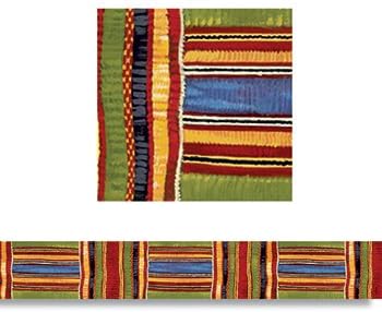 Trend Educational Products Kente Cloth Borders Straight Edge