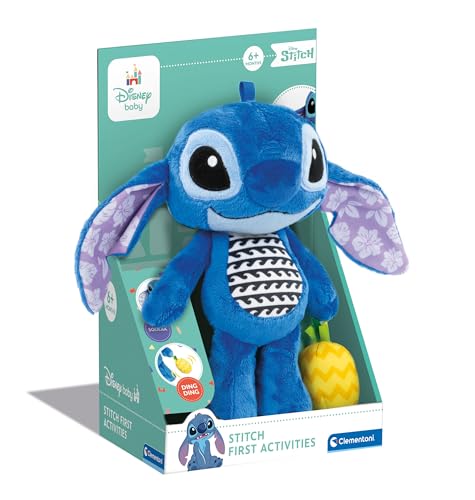 Miniatura 2 de Clementoni Peluche Disney Stitch - Blandito De Peluche Colorado, Recièn Nacidos Estimulaciòn Multisensoriàl, Desarrollo De Percepción Tactil y Psicomotricidad Fina, Juguete Bebé 3-36 Meses, 17918