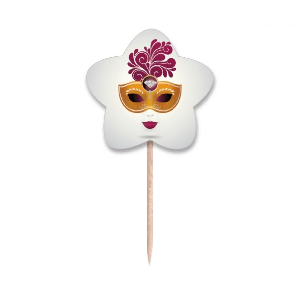 Cure-dents drapeaux étoiles pour buffet chic de carnaval