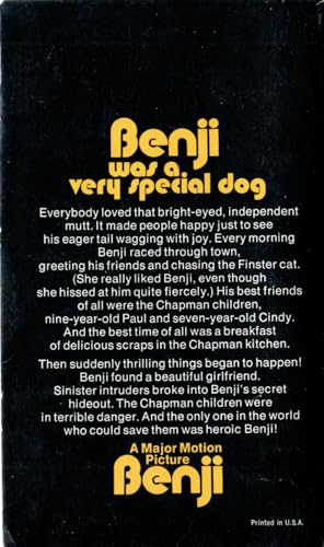 Benji B000GZAL0I Book Cover