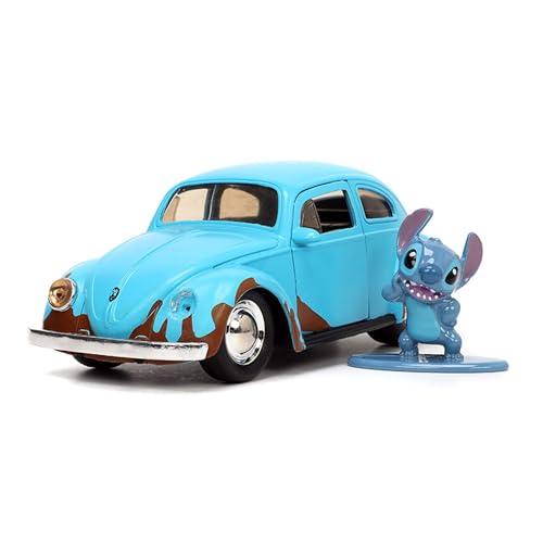 Jada Toys Disney Lilo and Stitch 1:32 Volkswagen Beetle Die-cast Car w/ 1.65
