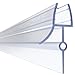 Price comparison product image HNNHOME Bath Shower Screen Door Seal Strip for 6-8mm Glass Up to 22mm Gap
