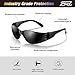 28 Pack Safety Glasses (Bulk Pack of 24+4) Unisex Black Tinted Anti-Scratch Protective Goggles Impact Resistant Lens Eyewear with ANSI Z87.1 Certified Perfect for Construction, Shooting and Laboratory