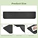 Refrigerator Spill Mat, 37.5 X 8.5 Fridge Mat Silicone Drip Tray Catcher for Washing Machine Refrigerator Spill Liner Floor Protector Anti-Slip (Black)