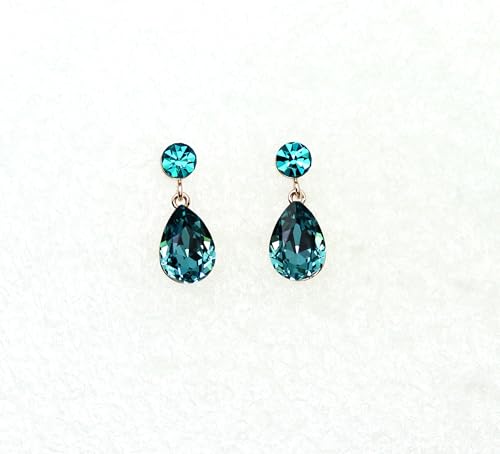 Image of Faship Gorgeous Rhinestone Crystal Floral Necklace Earrings Set