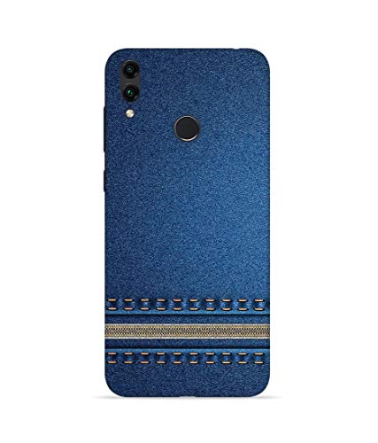 Image of Silence Printed Blue Jeans Themes Designer Hard Back Case Cover for Huawei Honor 8C