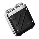 Preiswert und überraschend kraftvoll – so gut ist der Reiserasierer von Metz im Test 8 METZ Traveller Elektrorasierer Herren, Tragbarer Rasierer mit Reiseetui, IPX7 Wasserdicht electric Shaver für unterwegs, Nass und Trockenrasierer mit 9000rpm Motor, 60 Tage Akkulaufzeit, Schwarz