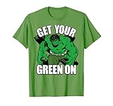 Marvel Hulk Get Your Green On Old School T-Shirt