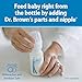 Dr. Brown's Breast Milk Collection Bottles with Storage Caps, Breast Pumps Compatible, Collect, Store, and Keep Milk Fresh, BPA Free – 4-Pack