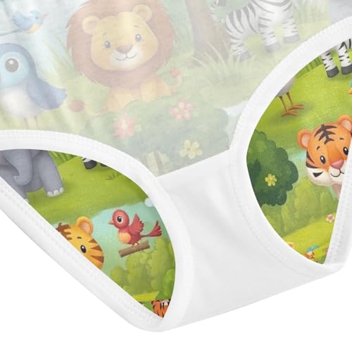 Toddler Briefs, Cute Cartoon Animals Giraffe Cotton Girls Underwear, 2–8 Years4