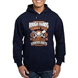 CafePress Rough Hands Farmer Tans Dirty Boots Cou Sweatshirt Men's Light Regular Fit Hoodie Sweatshirt
