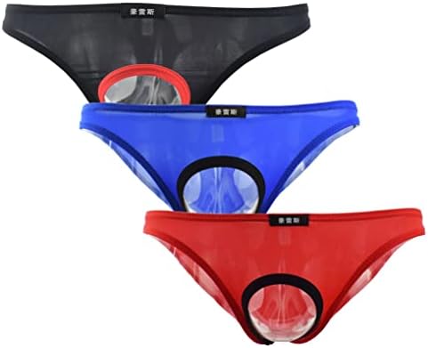 Men's Sexy Open Front Underwear Soft Comfortable Briefs