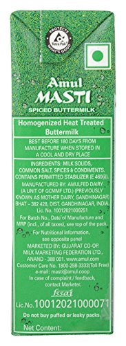 Image of Amul Butter Milk - Masti Spiced, 200Ml Tetra Pack, Liquid