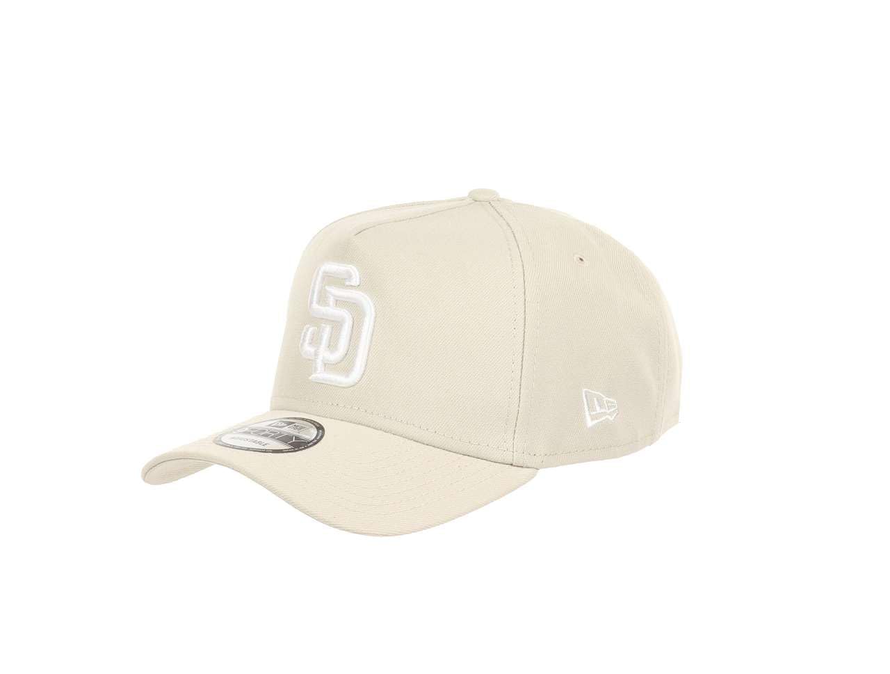 New Era Unisex San Diego Padres #31463 San Diego Padres Mlb Stone White 9Forty A-Frame Snapback Cap
