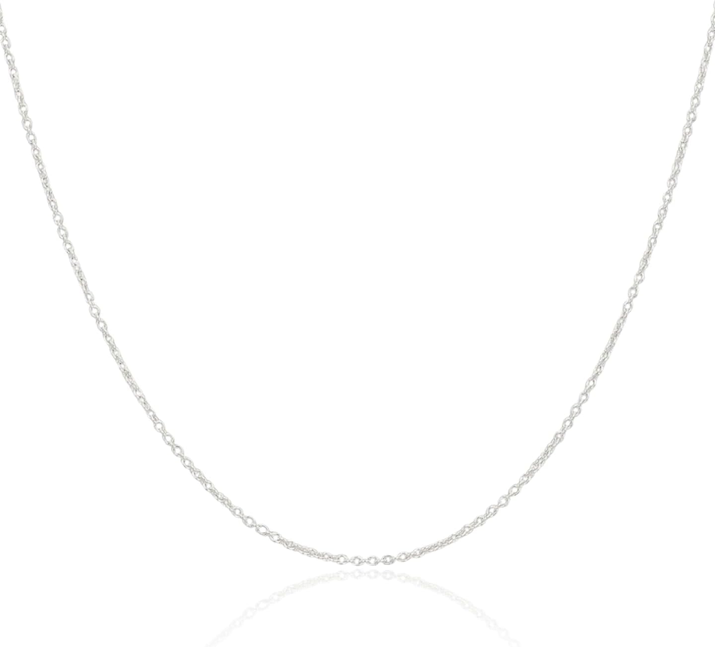 IceCarats 925 Sterling Silver 1.45mm Dainty Forzantina Cable Chain Necklace Polished