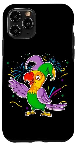 Parrot Mardi Gras T�V���c �J�[�j�o�� �p���[�h ���D���R�X�`���[�� �X�}�z�P�[�X iPhone 11 Pro �p